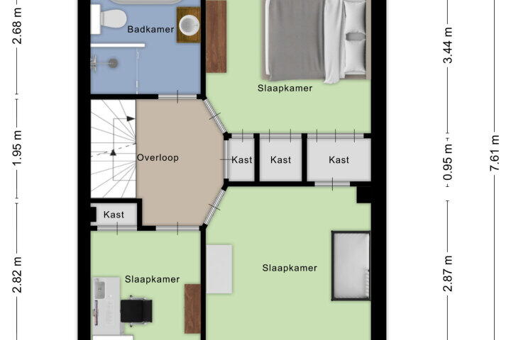 Plattegrond – Fatimalaan 31, Roosendaal