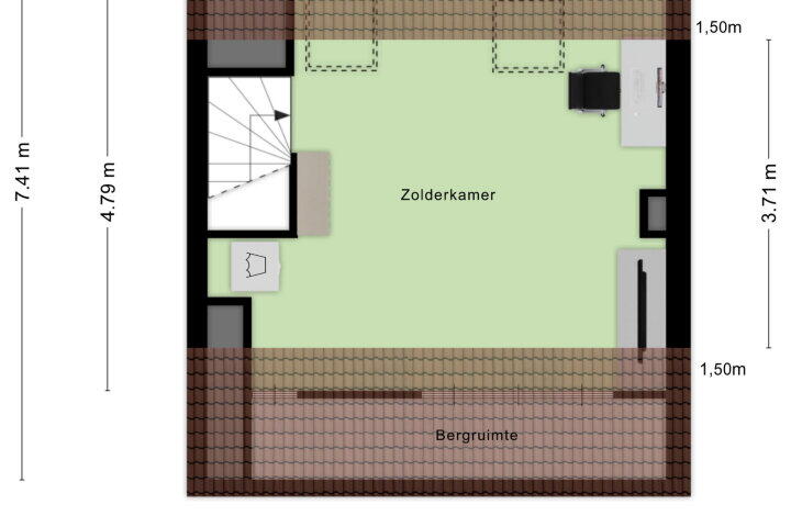 Plattegrond – Fatimalaan 31, Roosendaal