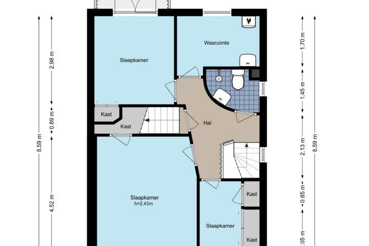Plattegrond – Fazantstraat 25, Badhoevedorp