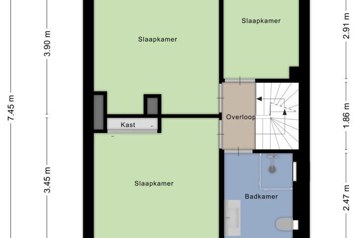 Plattegrond – Fazantstraat 52, Wijchen