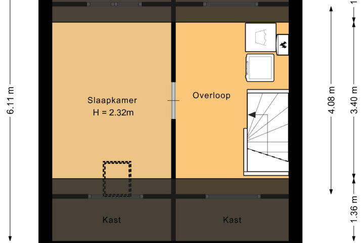 Plattegrond – Fazantweg 5, Havelte