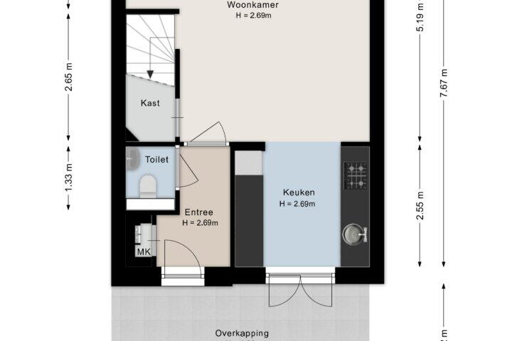 Plattegrond – Fenixhof 20, Zwolle