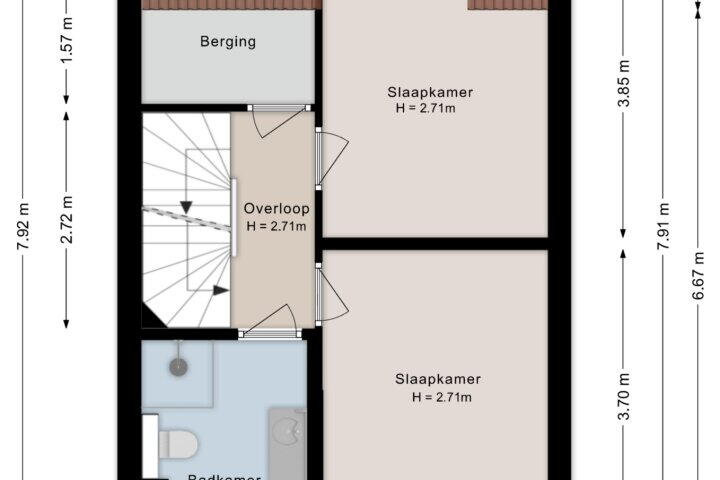 Plattegrond – Fenixhof 20, Zwolle