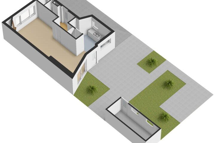 Plattegrond – Ferdinand Bollaan 14, Vlissingen