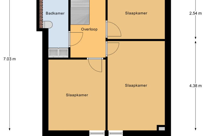 Plattegrond – Ferdinand Bollaan 14, Vlissingen