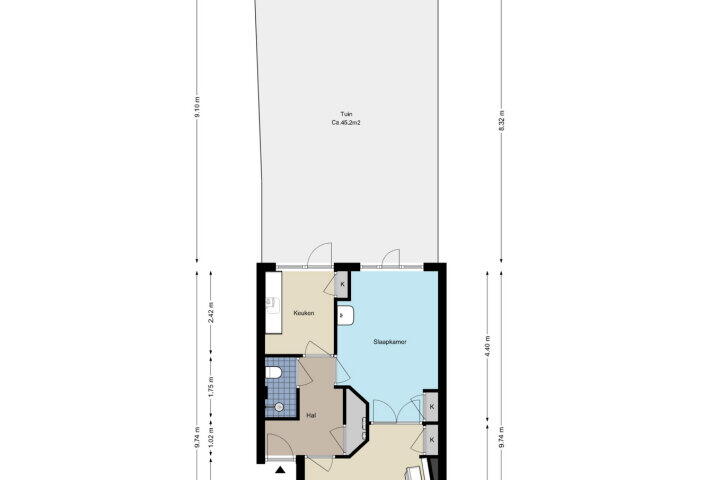 Plattegrond – Ferdinand Bolweg 21, Amstelveen