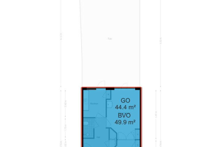 Plattegrond – Ferdinand Bolweg 21, Amstelveen