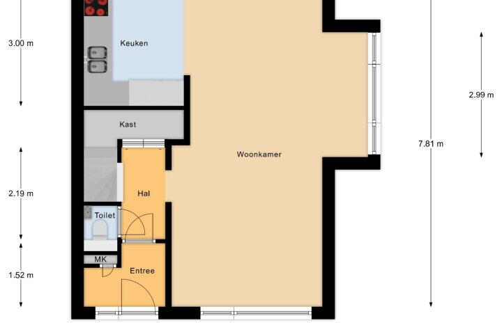 Plattegrond – Fideliolaan 1, Amstelveen