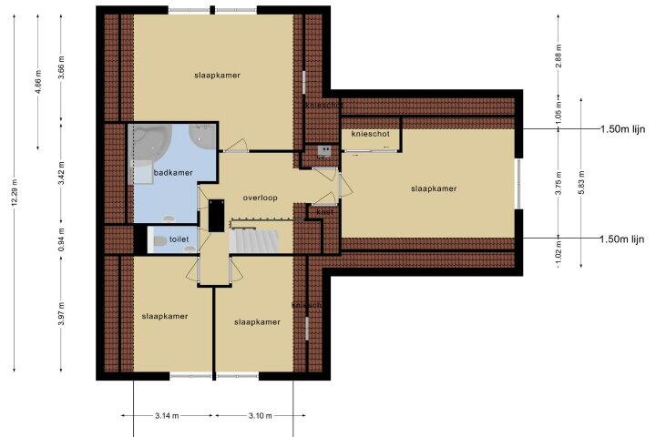 Plattegrond – Flaeijel 5, Nieuwehorne
