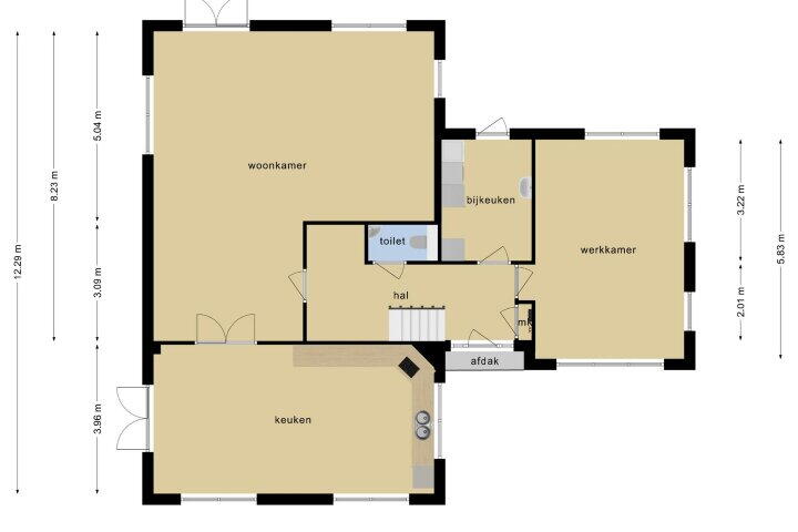 Plattegrond – Flaeijel 5, Nieuwehorne