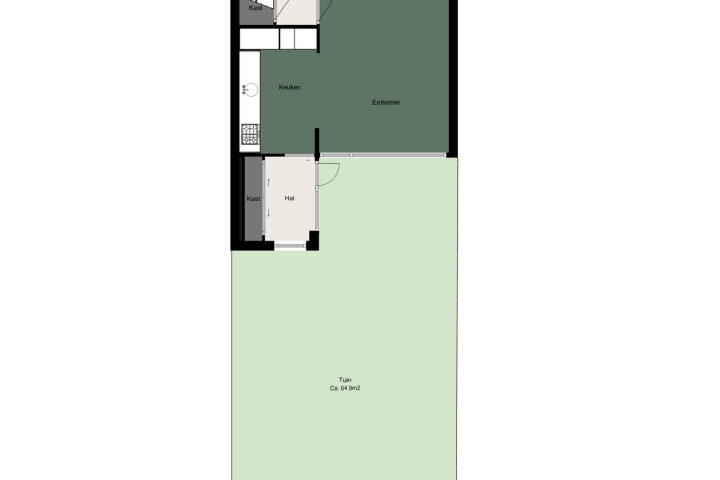 Plattegrond – Flakkeestraat 24, Amstelveen