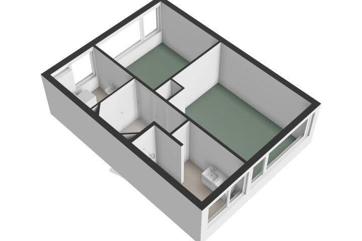 Plattegrond – Flakkeestraat 24, Amstelveen