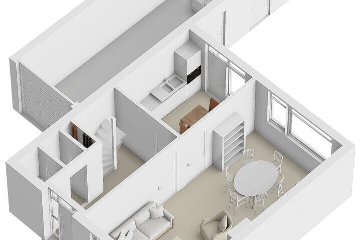 Plattegrond – Flamingostraat 15, Nispen