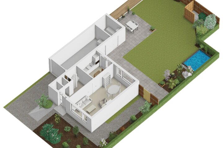 Plattegrond – Flamingostraat 15, Nispen