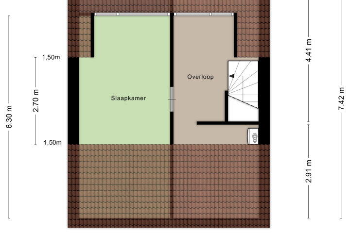 Plattegrond – Flamingostraat 21, Wijchen
