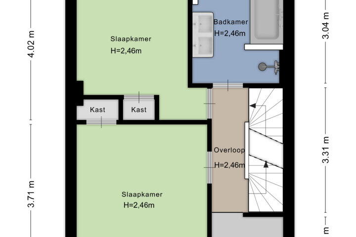 Plattegrond – Fleminghstraat 60, Nijmegen