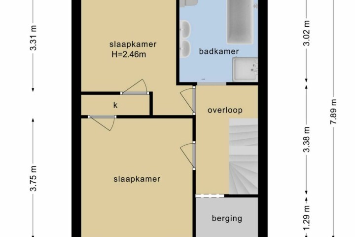 Plattegrond – Fleminghstraat 60, Nijmegen