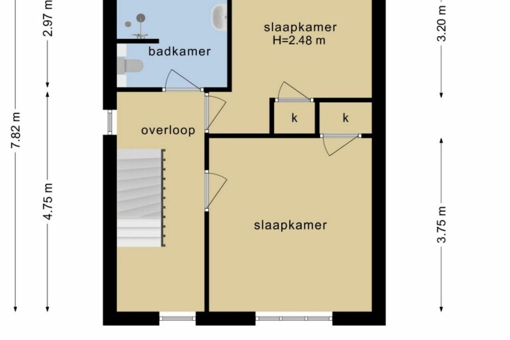 Plattegrond – Fleminghstraat 70, Nijmegen
