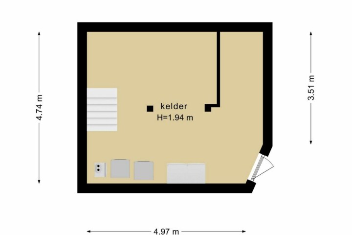 Plattegrond – Fleminghstraat 70, Nijmegen