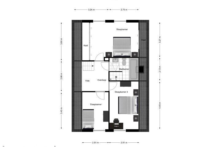 Plattegrond – Flevo 110, Drachten