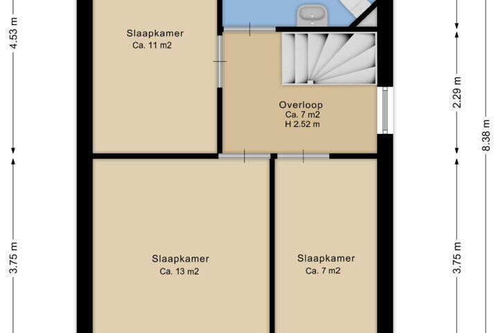Plattegrond – Floralaan 1, Bovensmilde