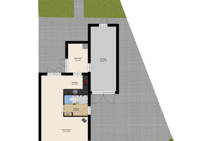 Plattegrond – Floralaan 1, Bovensmilde