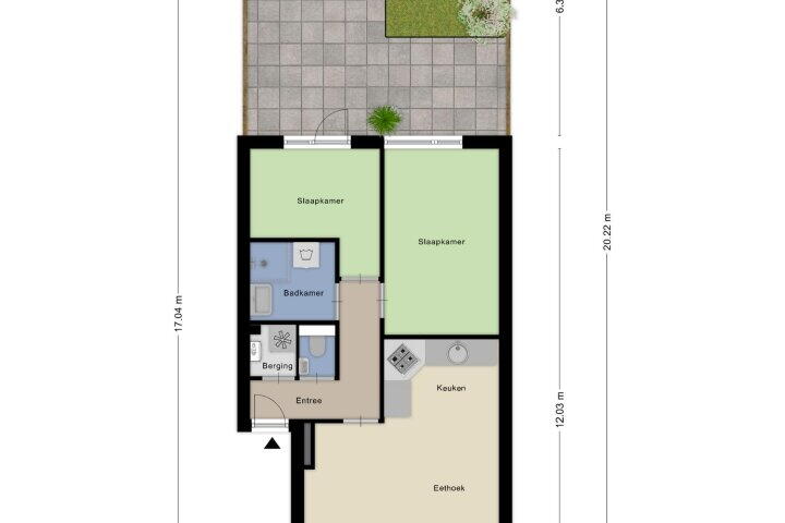 Plattegrond – Florijnstraat 14, Nijmegen
