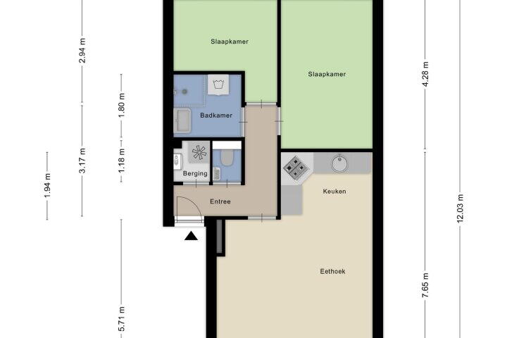 Plattegrond – Florijnstraat 14, Nijmegen