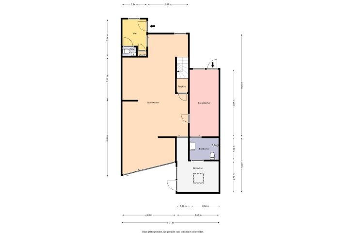 Plattegrond – Fluessen 55, Drachten