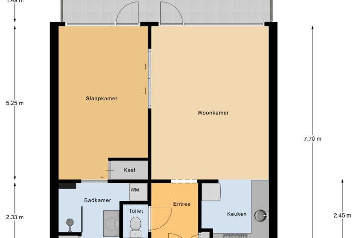 Plattegrond – Forellendaal 152, Den Haag