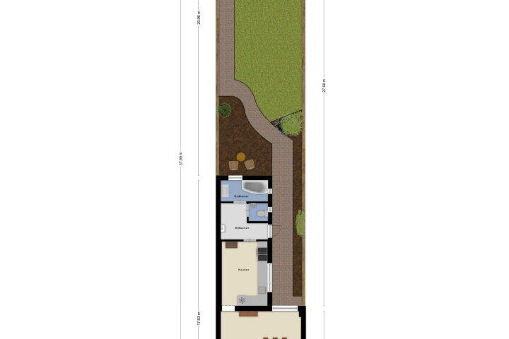 Plattegrond – Fortuinstraat 14, Roosendaal