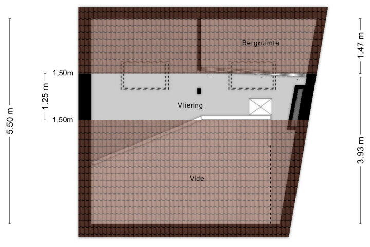 Plattegrond – Fortuinstraat 42, Roosendaal