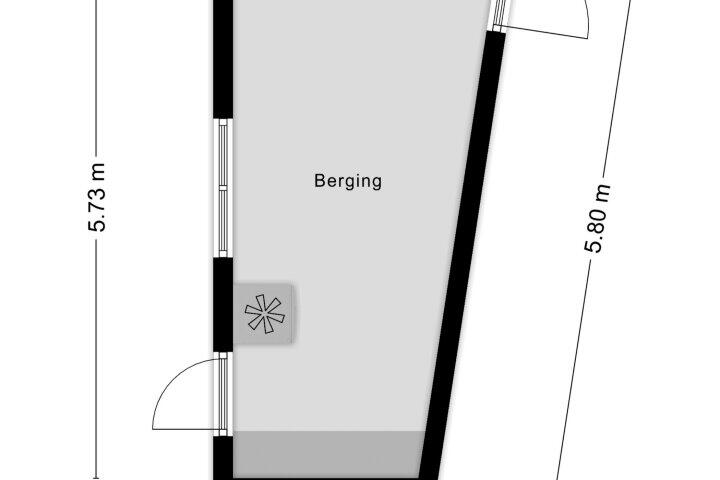 Plattegrond – Fortuinstraat 46, Roosendaal