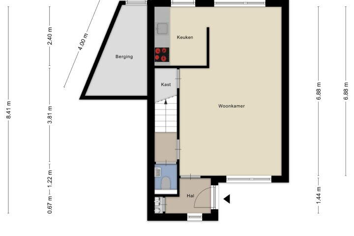 Plattegrond – Fossielenerf 540, Heerlen