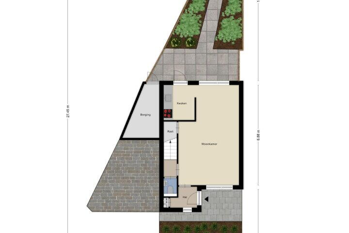 Plattegrond – Fossielenerf 540, Heerlen