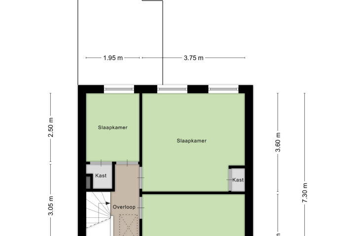 Plattegrond – Franciscusstraat 38, Wijchen