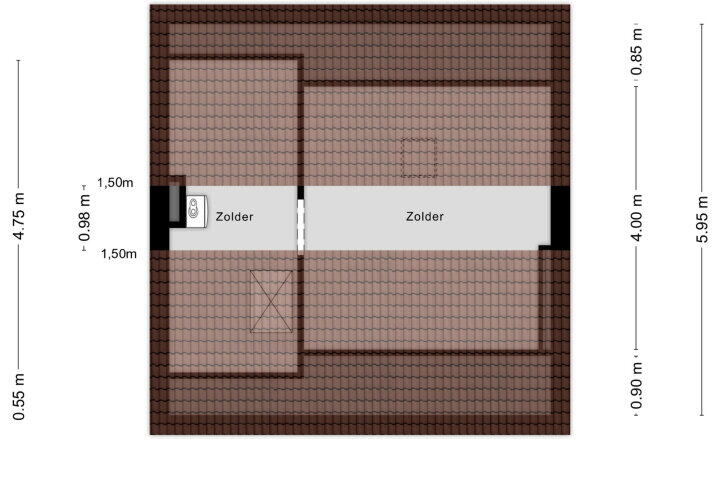 Plattegrond – Franciscusstraat 38, Wijchen