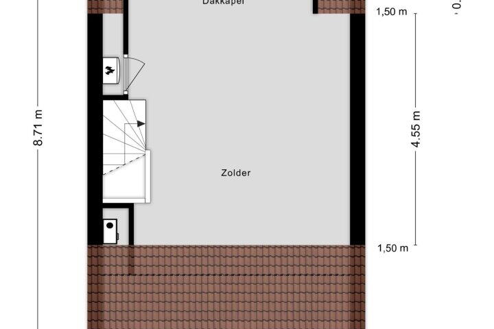 Plattegrond – Francois Valentijnstraat 119, Almere