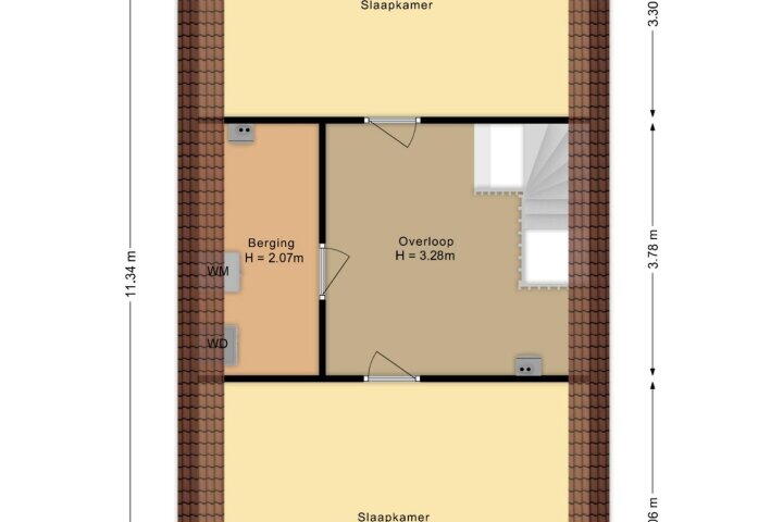 Plattegrond – Frankentaler 7, Huissen