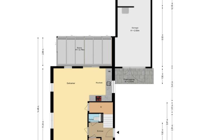 Plattegrond – Frankentaler 7, Huissen