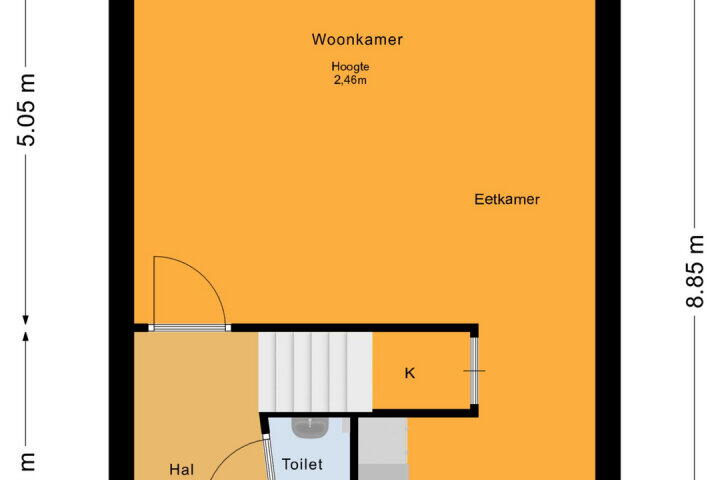 Plattegrond – Frans Duwaerstraat 33, Almere