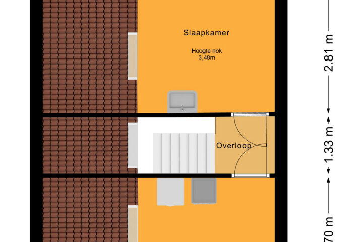 Plattegrond – Frans Duwaerstraat 33, Almere