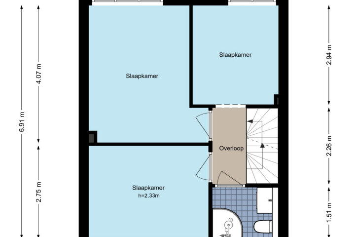 Plattegrond – Frans Halslaan 34, Amstelveen