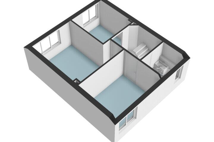 Plattegrond – Frans Halslaan 34, Amstelveen