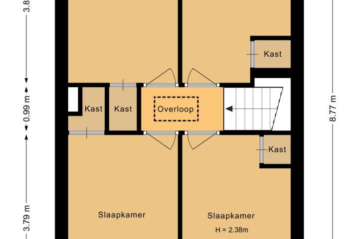 Plattegrond – Frans Halsstraat 20, Heerhugowaard