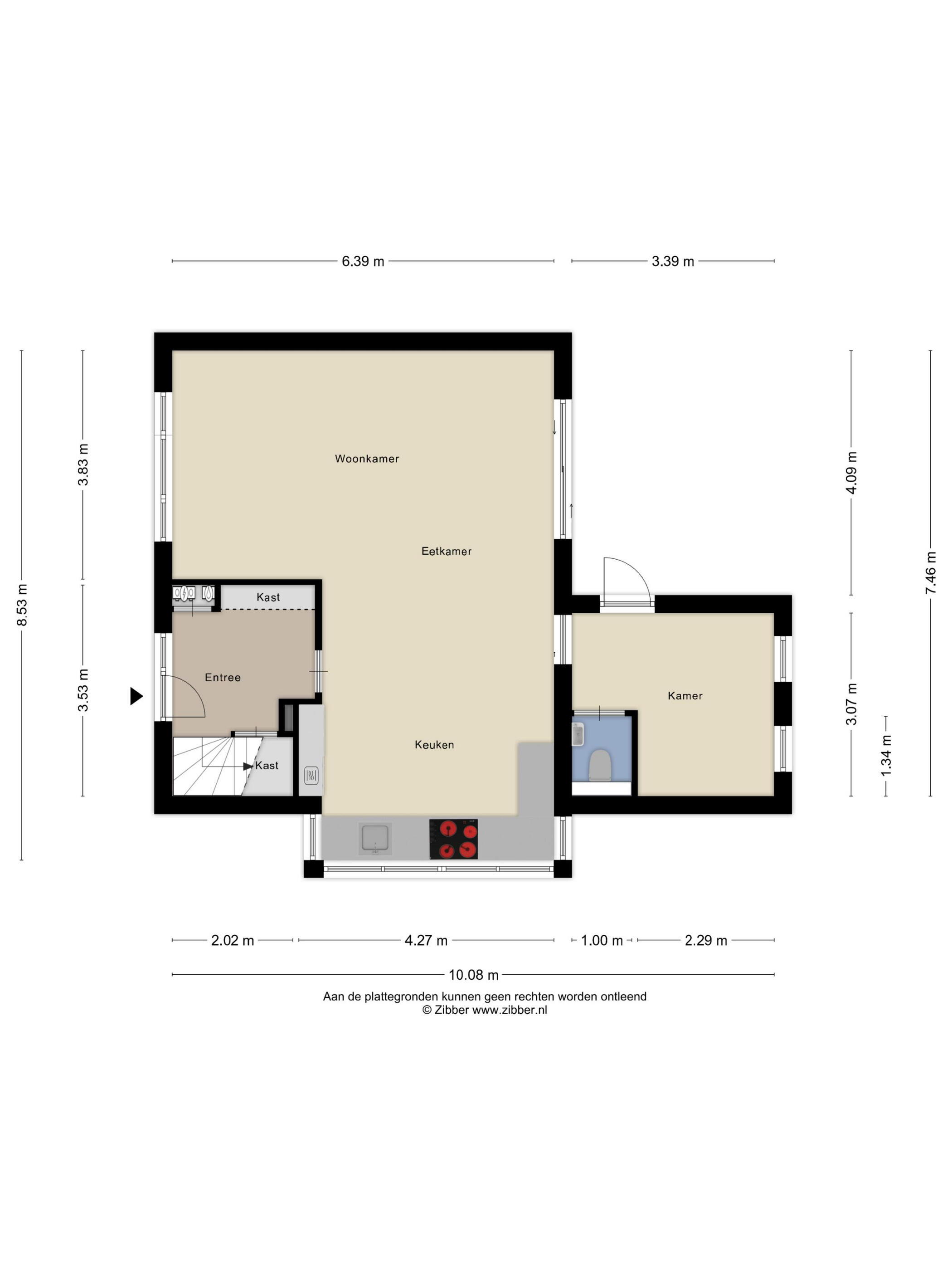 Plattegrond 1 - Frans Halsstraat 8, Vinkel (Gem. Den Bosch)