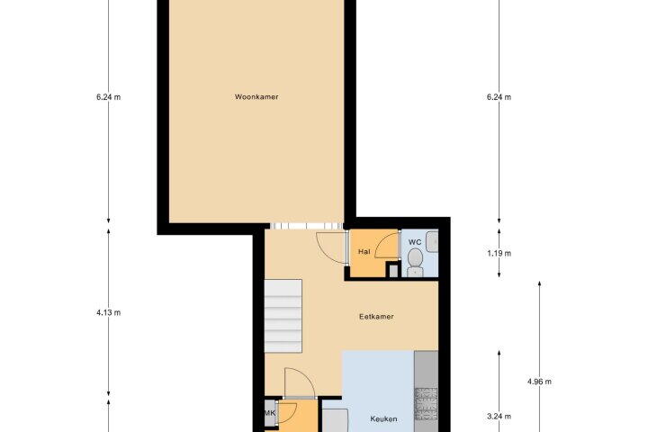 Plattegrond – Frederika-Gracht 5, Kerkrade
