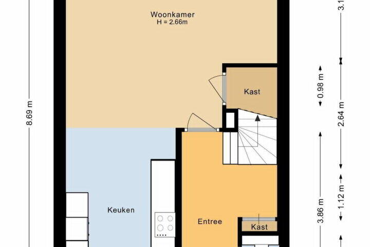 Plattegrond – Frederik Hendrik wal 1, Geertruidenberg