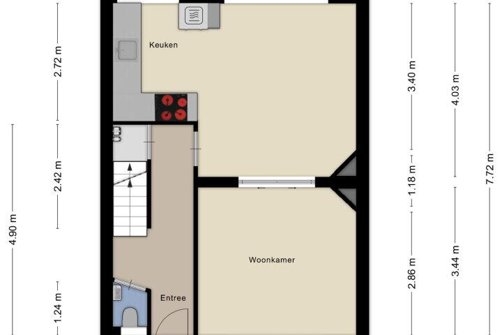Plattegrond – Frederik van Eedenstraat 11, Arnhem