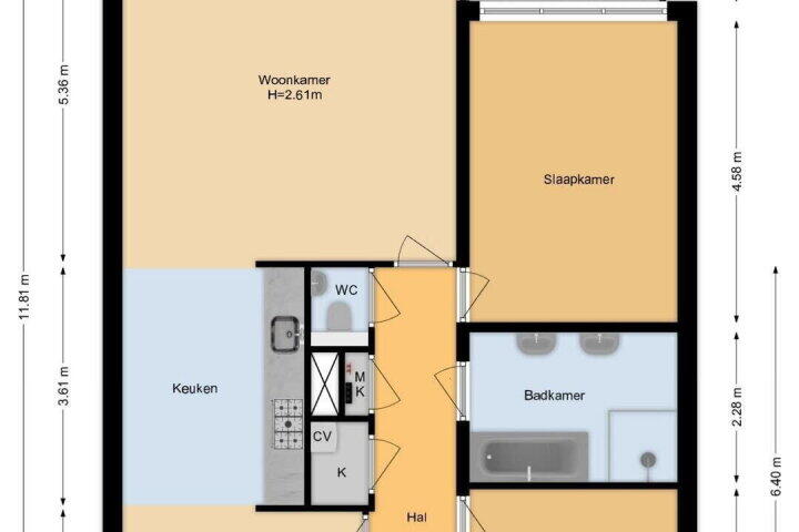 Plattegrond – Frekehof 18, Leidschendam